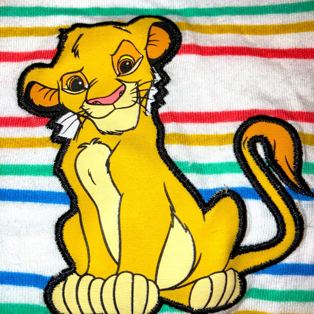 Lion King Striped Crop Top